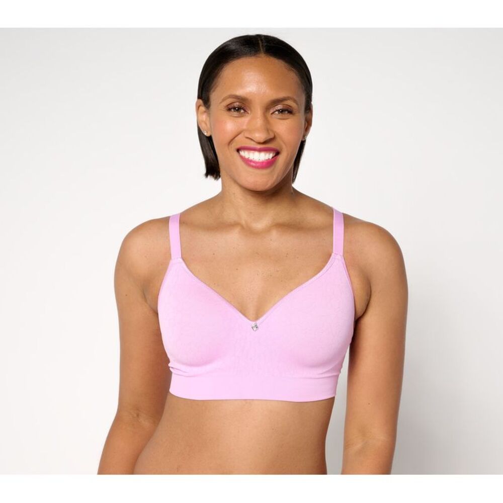 Breezies Women's Bra Sz 38DDD Cooling Comfort Seamless Underwire Pink